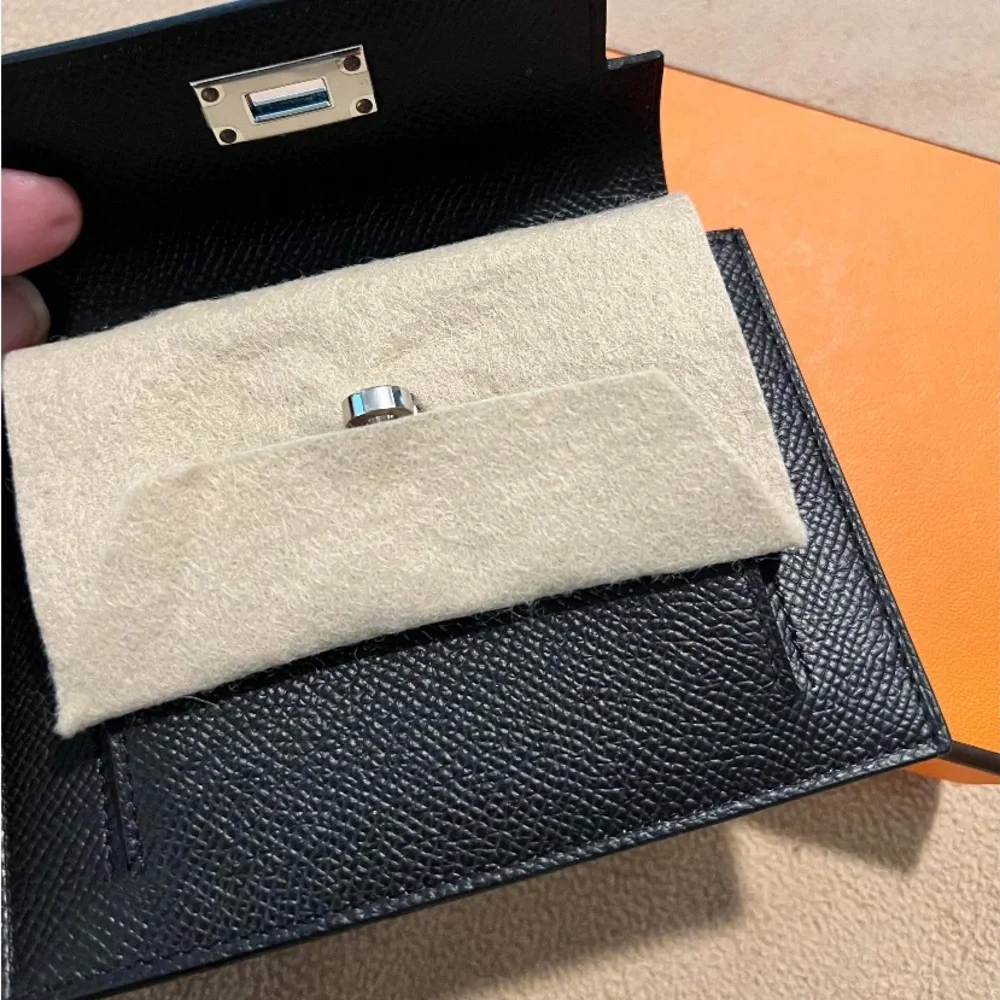 Hermes Black Kelly Compact Wallet - Picture 3 of 5